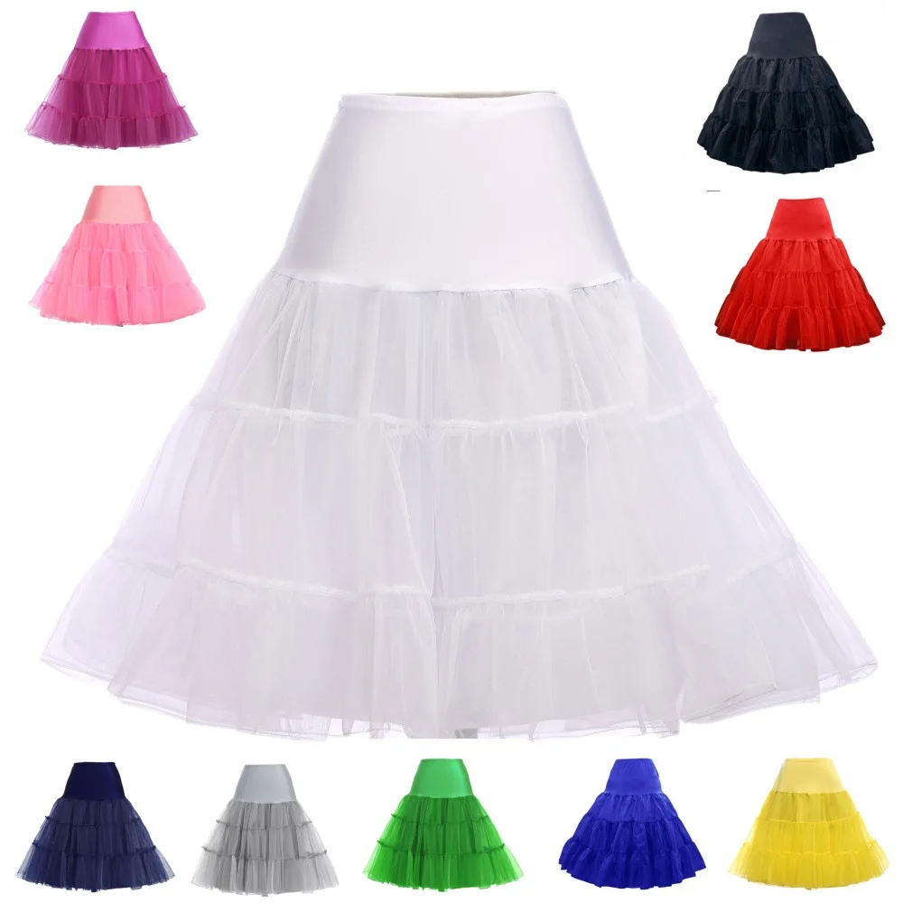 

Elegant Short Tutu Petticoats for Women Organza Swing Underskirt Puffy Skirt Crinoline Lolita Petticoat