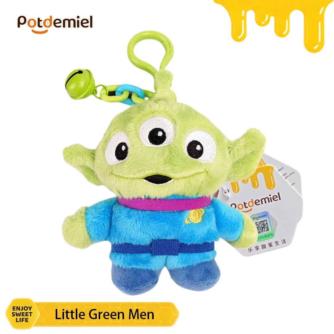 Potdemiel Disney Toy Story Alien Plush Key Charm Three Eyed Alien Doll Phone Charm Childrens Day Gift Bag Pendant Figure view 6