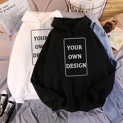 2024 Custom Hoodie DIY Text Couple Friends Family Logo Image Print Clothing Personalized Fashion New Leisure Sweatshirt Xs-4XL