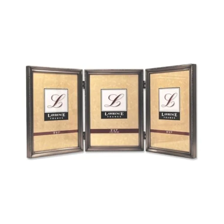 

Bead Border Design 5x7 Triple Pewter