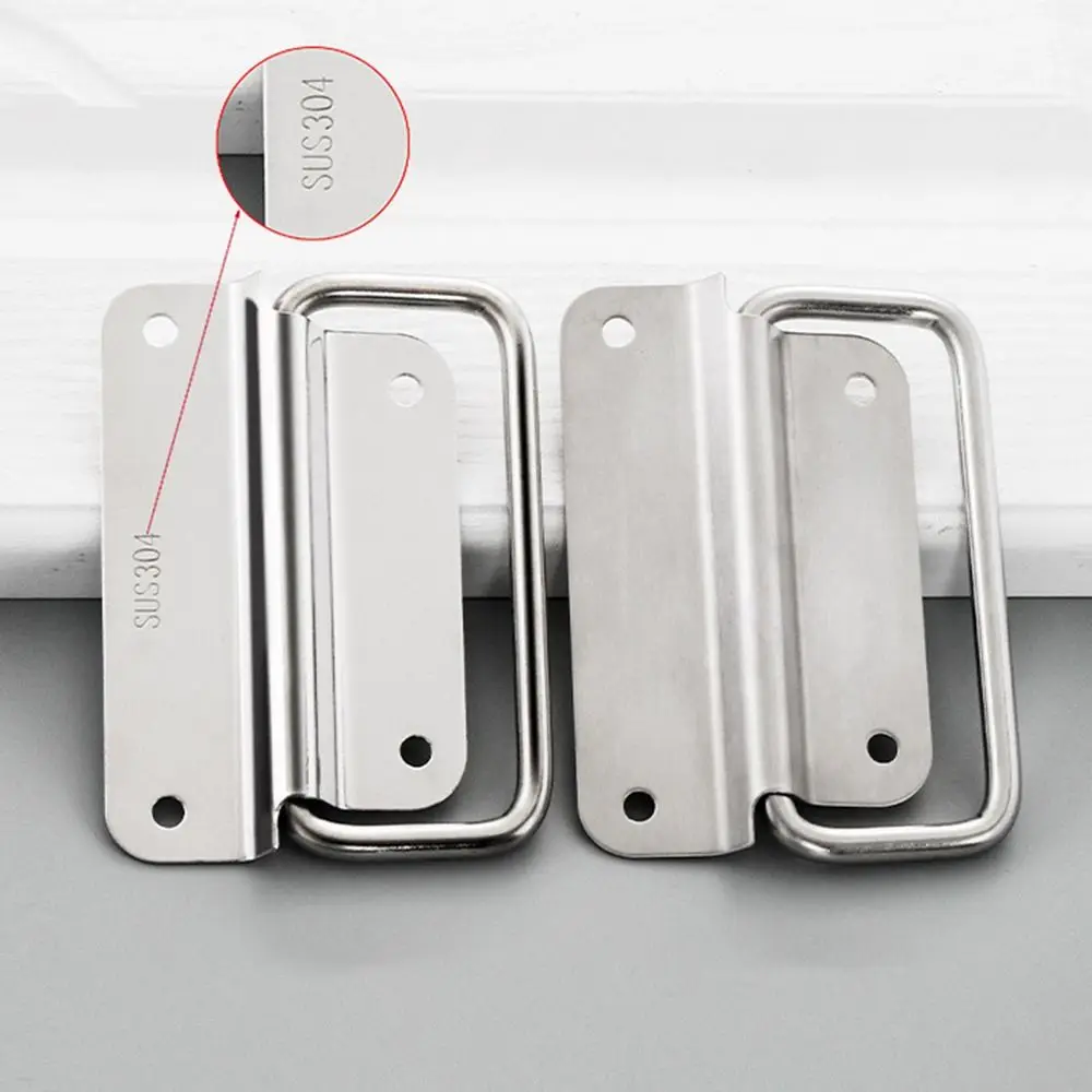 201/304 Stainless Steel Cabinet Handle Hardware Accessory Wardrobe Box Handle with Screws Large Door Handle Cabinet Door Drawer