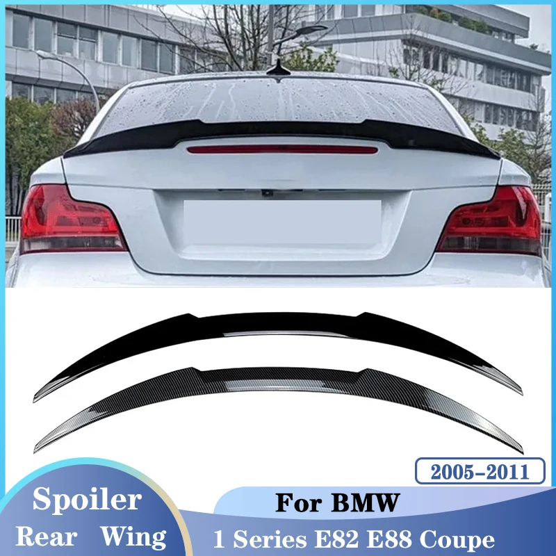 Rear Trunk Splitter for BMW 1 Series E82 E88 Coupe 118i 128i 135i 2005 06 07 08 09 10 11Tail Wing Fixed Wind Spoiler Accessories