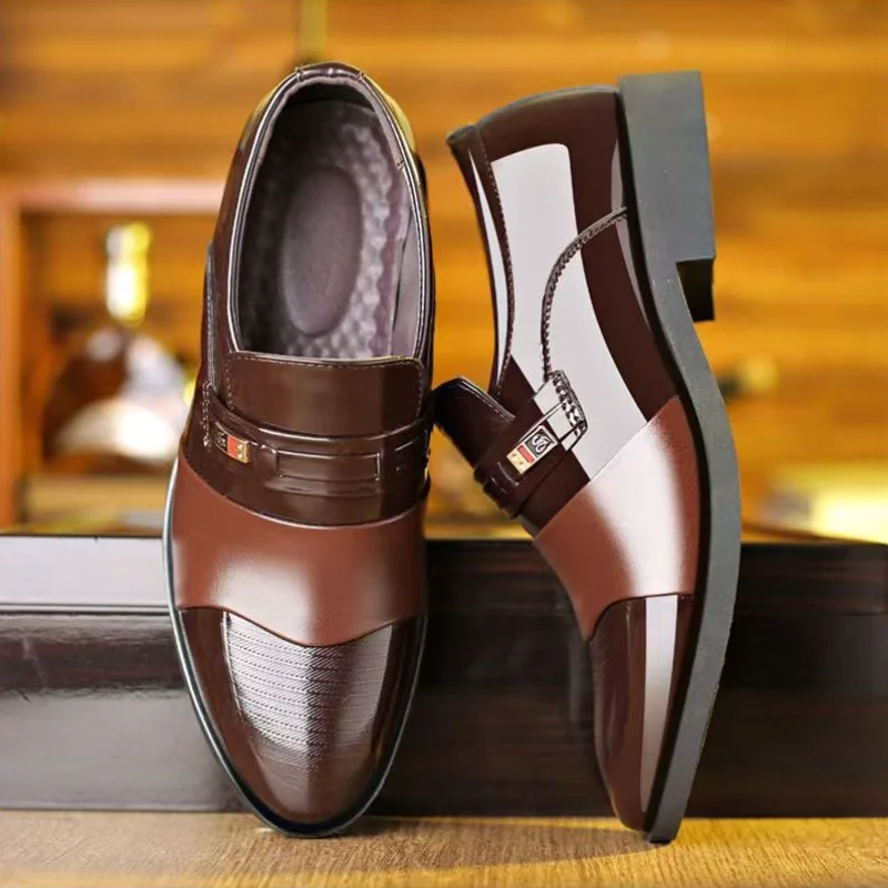 

Business Official Social Shoe Male Leather Casual Not 39 Gentleman New Elegant and Classic Italian Suit Party Men's Formal Shoes