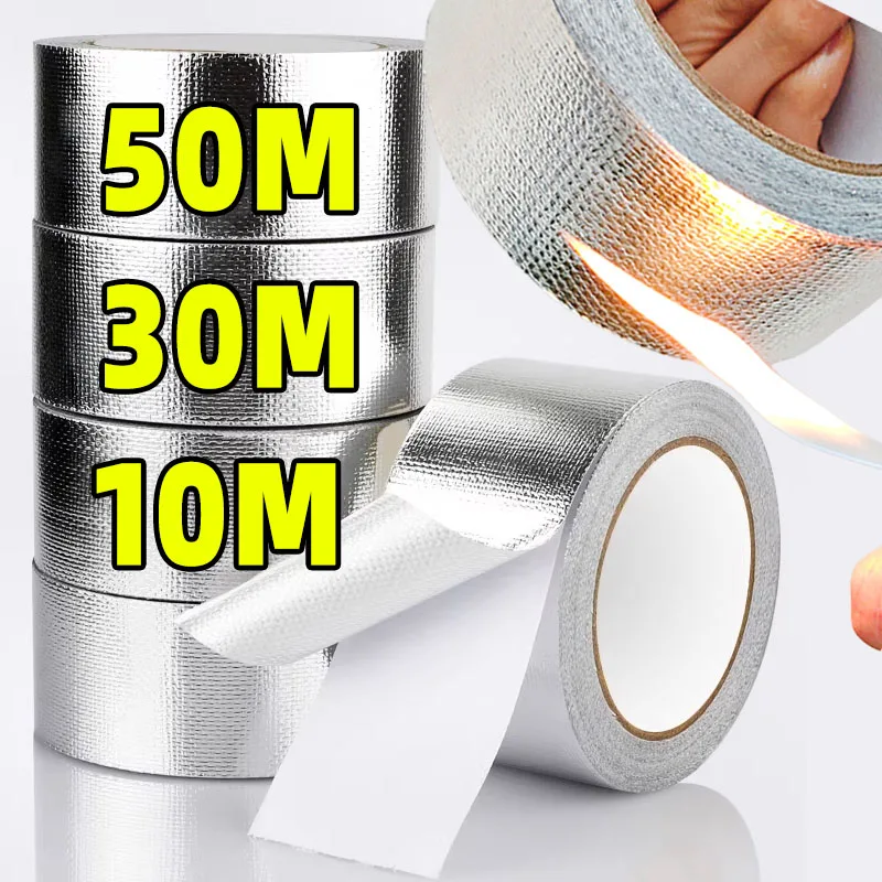 Glasfaser-Aluminiumfolie-Klebeband HVAC Hitzebeständiges Klebeband Hitzeschild Thermische Barriere Selbstklebendes Wärmereflektierendes Band
