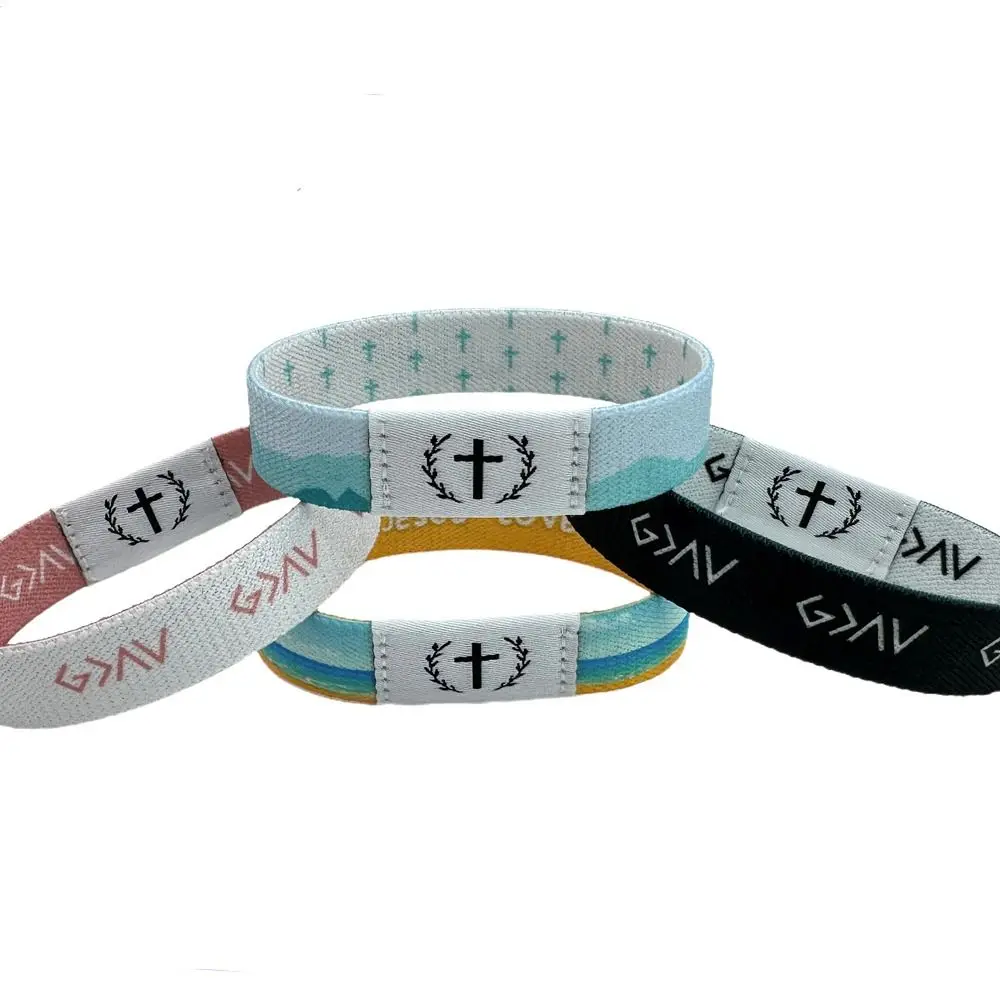 Creative Wearable Bible Wristbands with NFC Elastic Bible Bracelet Waterproof Smart Sensor Religious Bracelets Jewelry Gifts