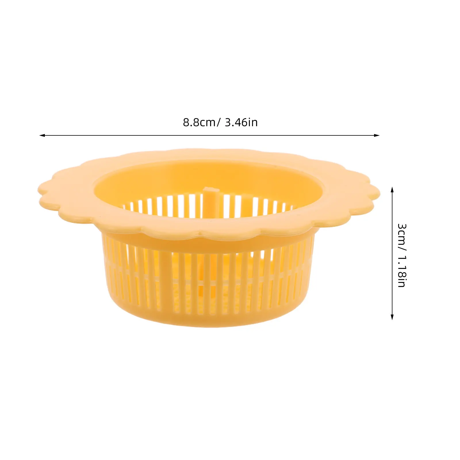 2Pcs Rv Kitchen Sink Filter Cover Drain Catcher Hair Debris Strainer Basket for Home Bathroom Shower Small Plastic Sink Drain
