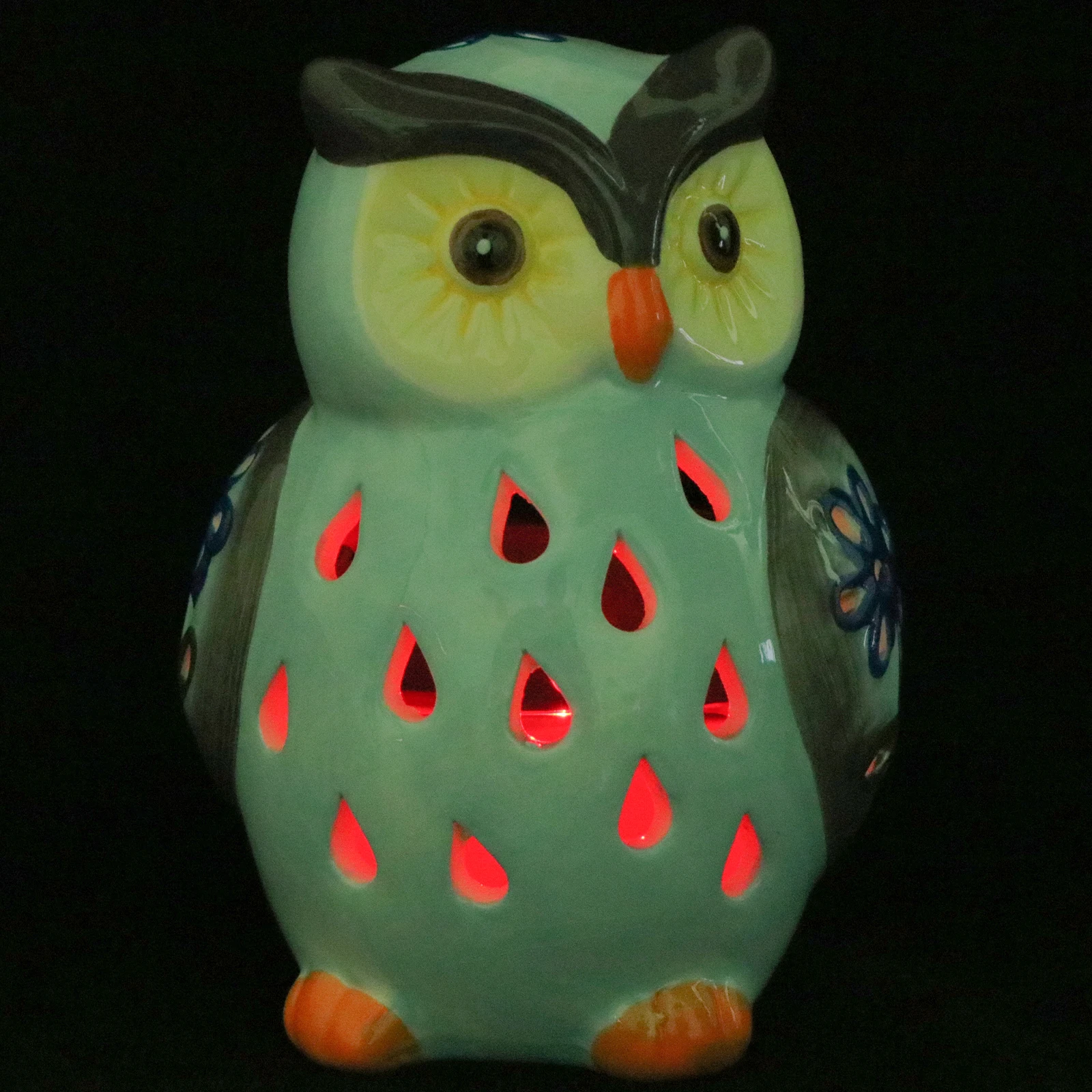 

1pc Solar Powered LED Owl Night Light Automatic Lawn Lamp for Garden Balcony Outdoor Resin Energy Saving Eco Friendly Daylight