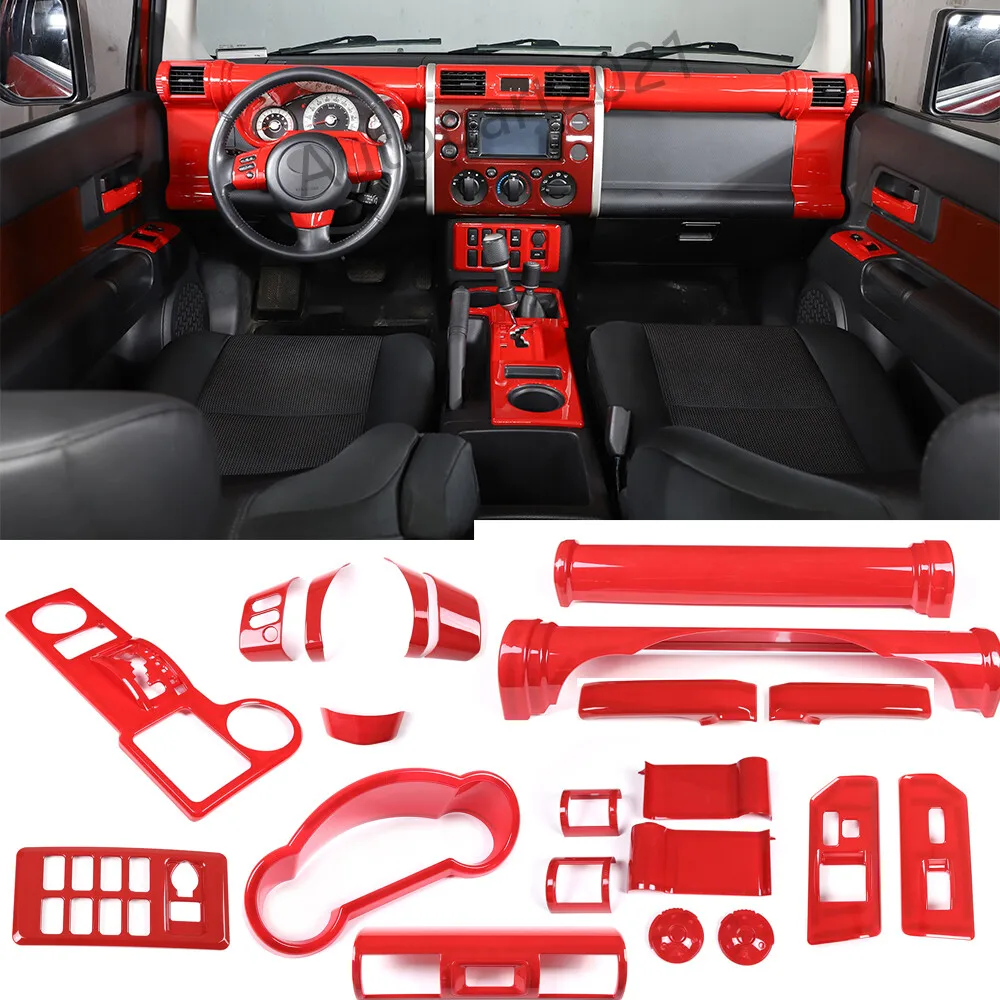 Красный ABS чехол для интерьера Toyota FJ Cruiser 2007-2021