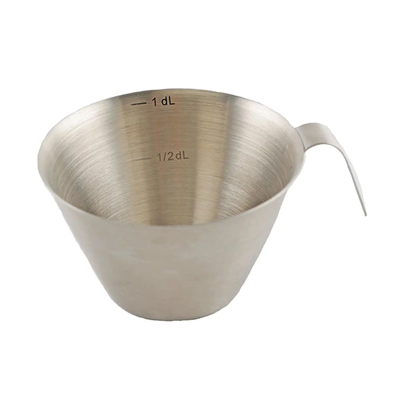 

Espresso Measuring Cup Ergonomic Handle Compact Milk Tea Cup Espresso Steaming Pitcher for Home Parties Bakery Hot Chocolate