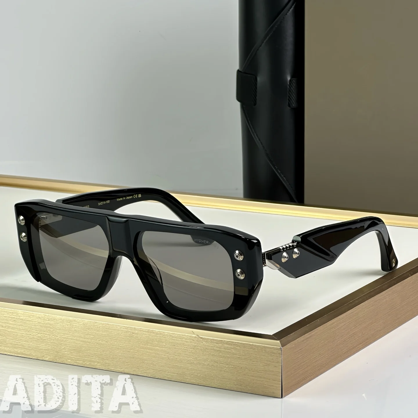 

ADITA HYPHER 1183 DTS466 Top High Quality Sunglasses for Men Titanium Style Fashion Design Sunglasses for Womens with box