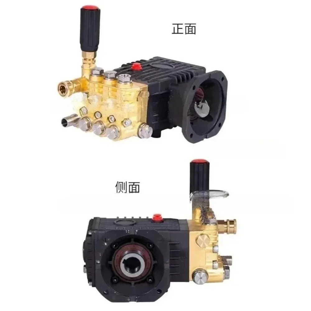 Commercial Pressure Washer Pump Head Assembly with Ceramic Triplex Plunger and Copper Head for Car Wash Mist Dust Removal view 2