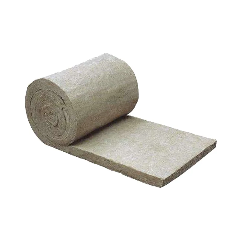 A1 level insulation rock wool roll felt is processed and produced in a Chinese factory