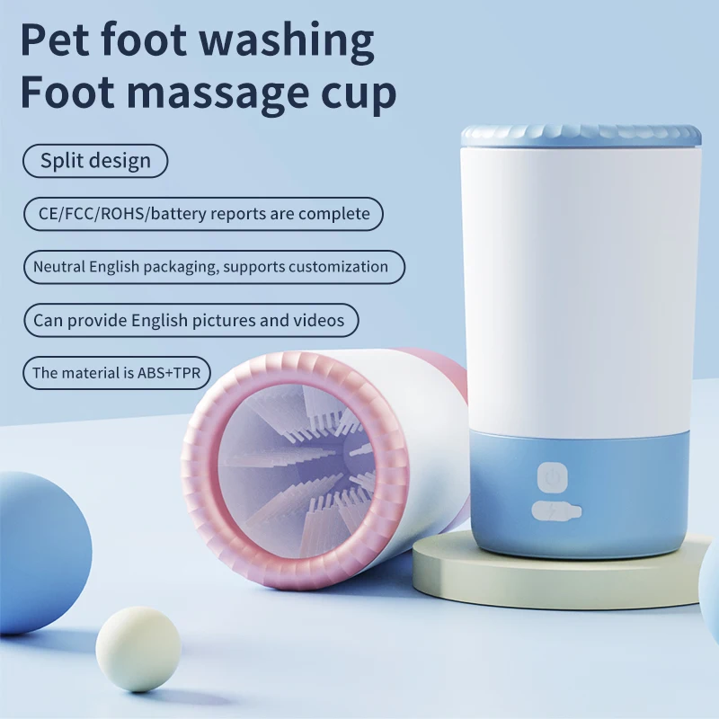 

Automatic Pet Foot Wash Cup Dog Cat Cleaning Tool Puppy Bath Accessories Pet Grooming Supplies