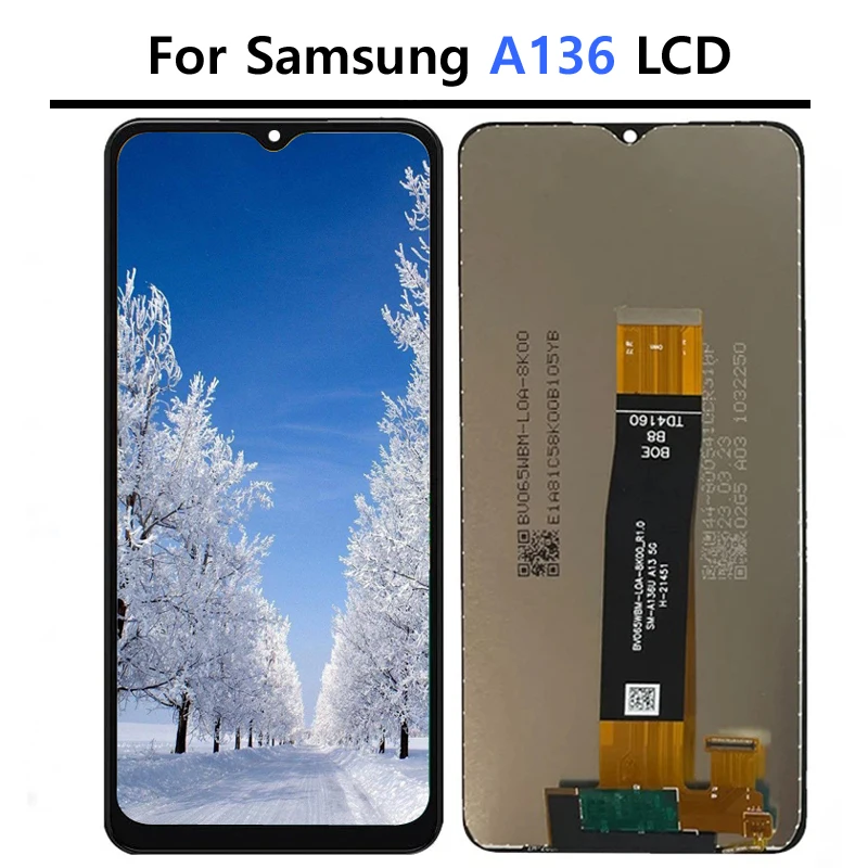 A136 LCD Screen For Samsung Galaxy A13 5G A136 LCD Display Touch Screen Digitizer Assembly With Frame For Samsung A136 LCD