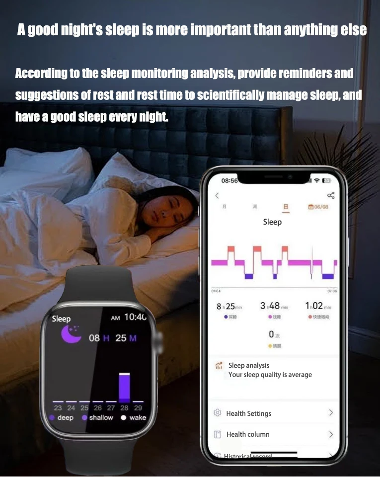 Smart Watch with Blood Glucose, Blood Lipid, Uric Acid and Health Monitoring description 11