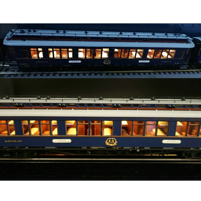 Train Model HO 1/87 HOBBYTRAIN  Orient Express with Lights CIWL Diesel Electric Locomotive Hot Wheels Train Luggage Compartment