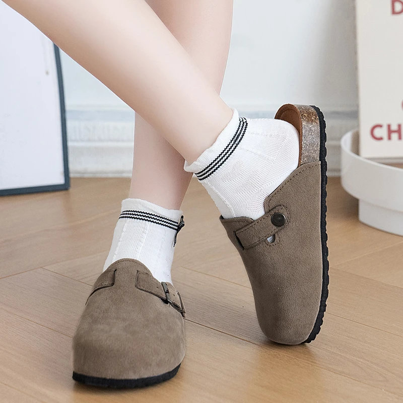 

Baby Boys Children Fashion Suede Casual Sandals Children Slippers Girls Cork Slippers Kids Shoes Home Shoes 2026 Spring Summer