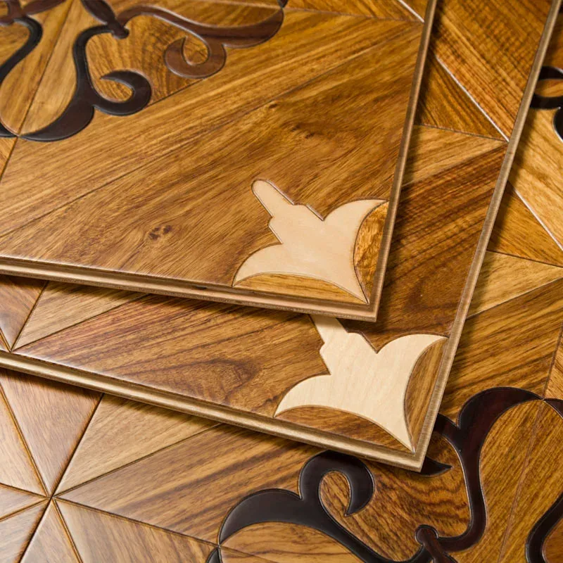 Parquet multistrato pavimento in legno massello sfondo muro casa art parquet Ya Huali pavimento in parquet quadrato