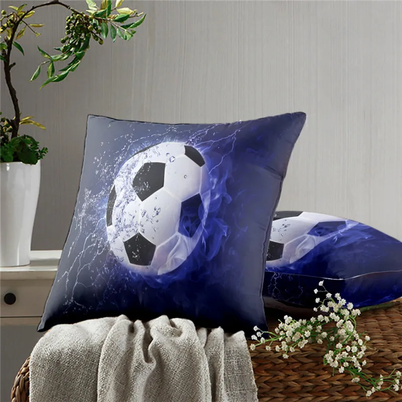 Football Pillow Case Decoration Sofa Cushion Pillow Case Bed Pillow Case Home Decoration Car Pillow Case