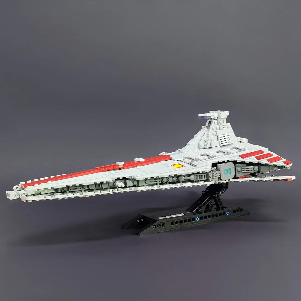 67106 High-tech Moc JIESTAR Venator Attack Cruiser Fighter Destroyer Brick Model Building Star Blocks Space Ship Toys