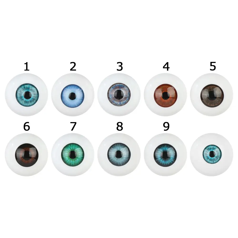 24mm 30mm Blue Brown Green Doll Acrylic Eyes Doll Eyeball For BJD Doll Making Crafts DIY Eyes Accessories Doll Animals Parts