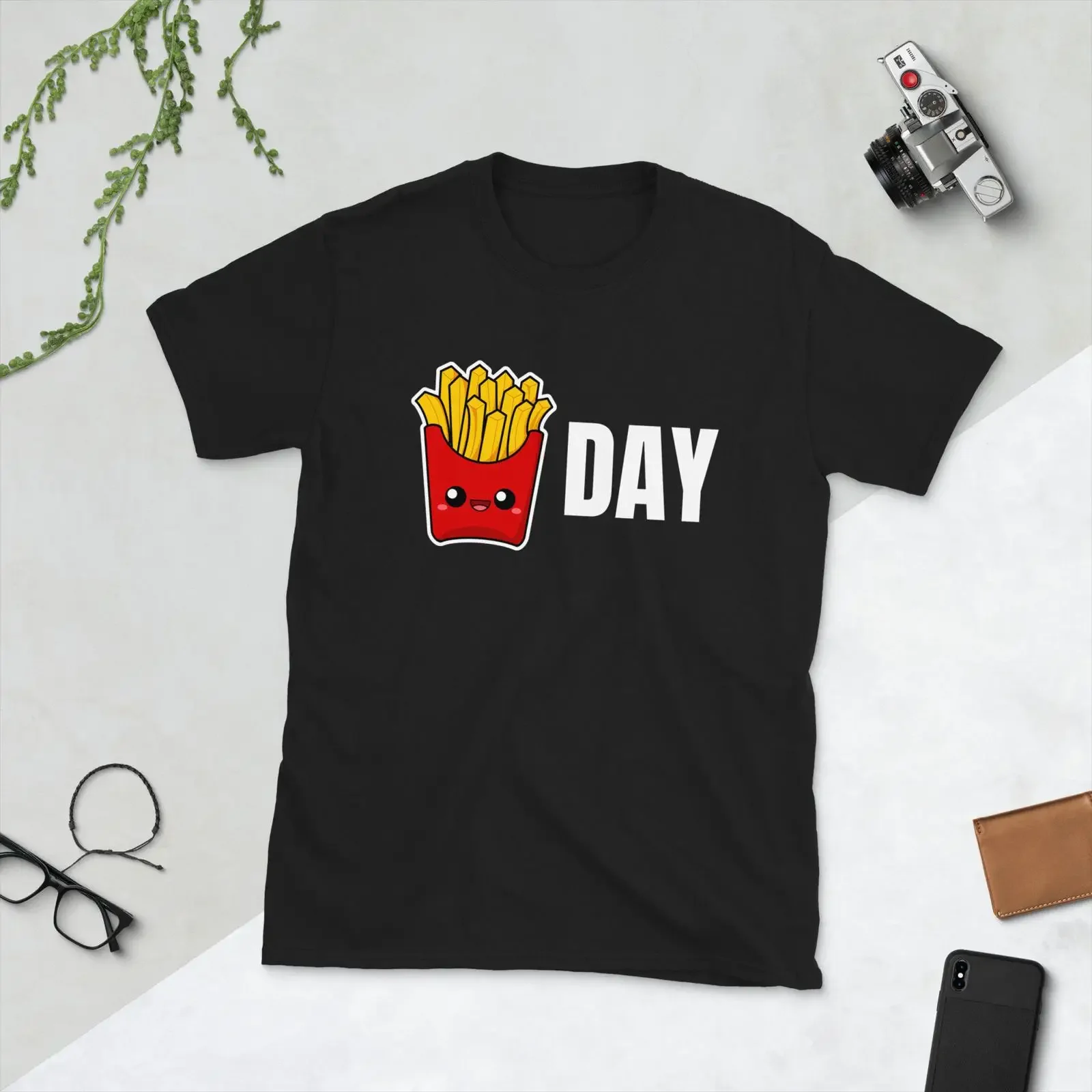 Fry Day Friday Kawaii Cute French Fries Funny Pun  T Shirt Fast Food Foodie Lover Birthday  vintage Washed designer clothes