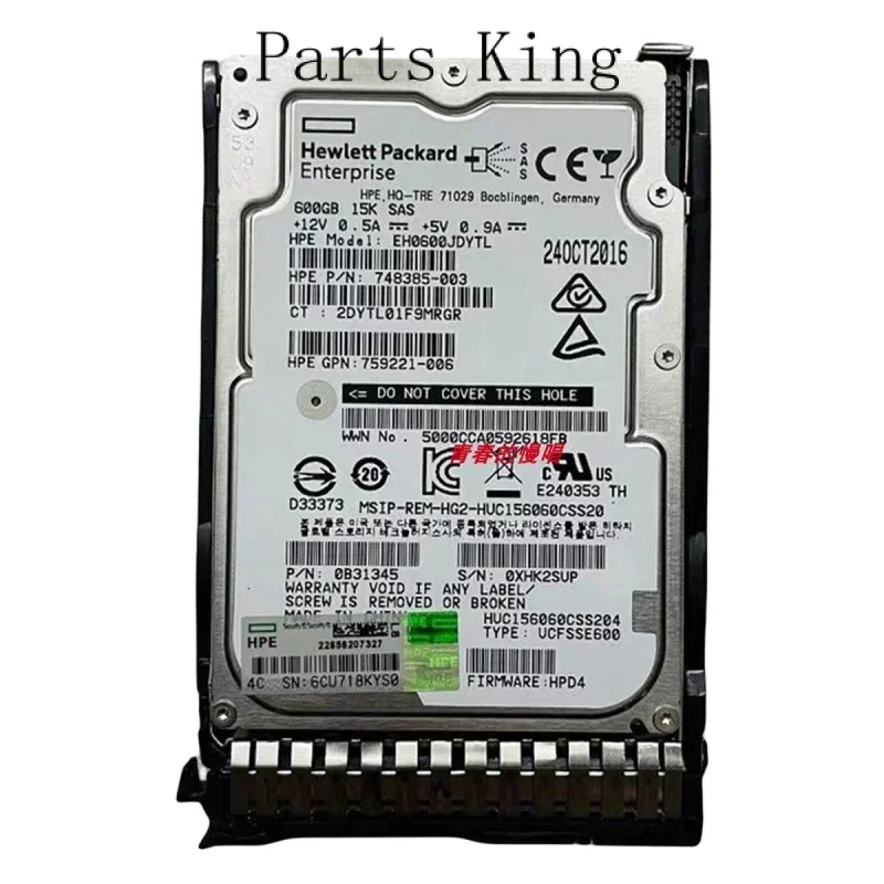 

For HP 600G 15K 2.5 SAS 759548-001 748385-003 759221-006