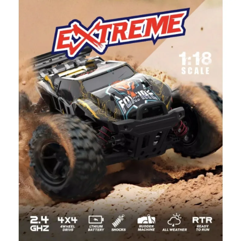 

Радиоуправляемая багги 4WD в масштабе 1:18, высокоскоростной внедорожный электромобиль 2,4G для профессиональных гонок и вездеходов