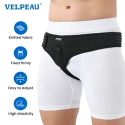 VELPEAU Hernia Belt Truss for Single Inguinal and Pain Relief Sport Hernia Support Adjustable Recovery Strap for Men and Women