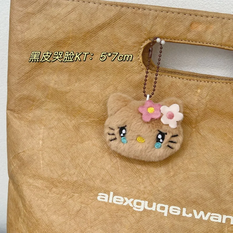 Portachiavi con ciondolo Kawaii Hello Kitty Y2K Accessori carini Zaino per cartoni animati Decorazione chiave Ciondolo Regalo di compleanno per