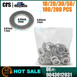 12x21x1.7mm 9043012031 Oil Drain Plug Washer Gasket For Toyota 4Runner PriusAvalon MR2 For Scion iM iQ For Lexus CT200h IS250