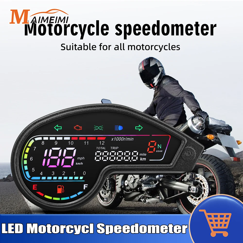 

NEW Digital LED Motorcycle Speedometer For NXR150 NXR125 Bros 2003-2014 CRV GY200 Mexico Brazil Motorcycl Odometer RPM Oil Level