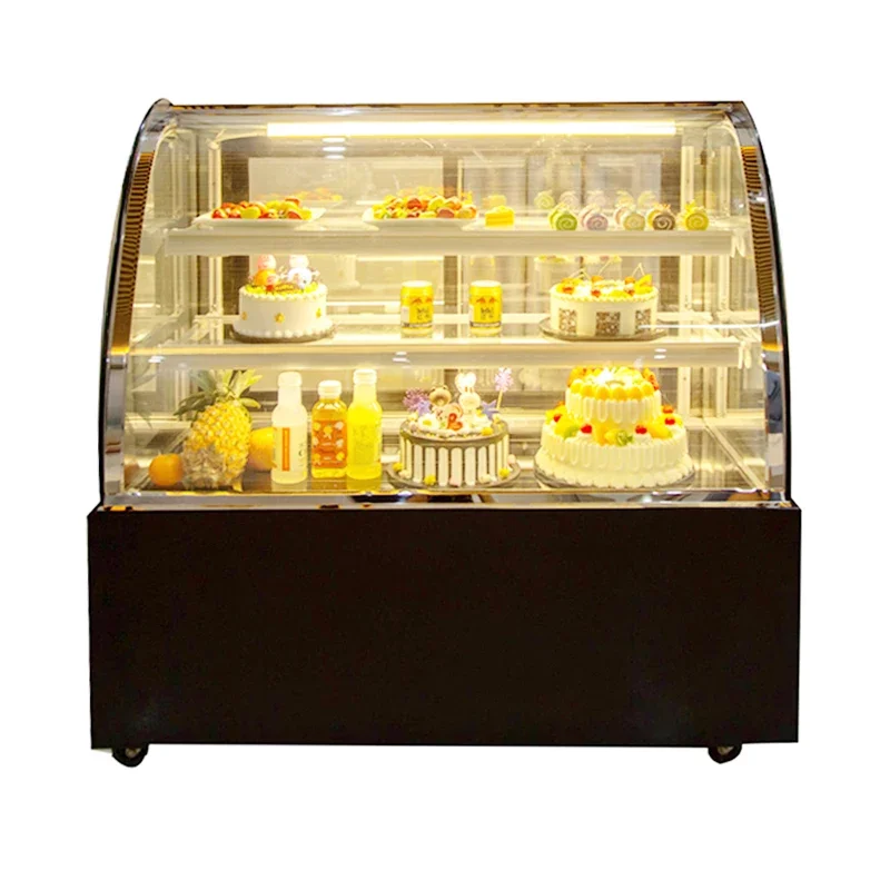 Glass Counter Cake Display Fridge Showcase