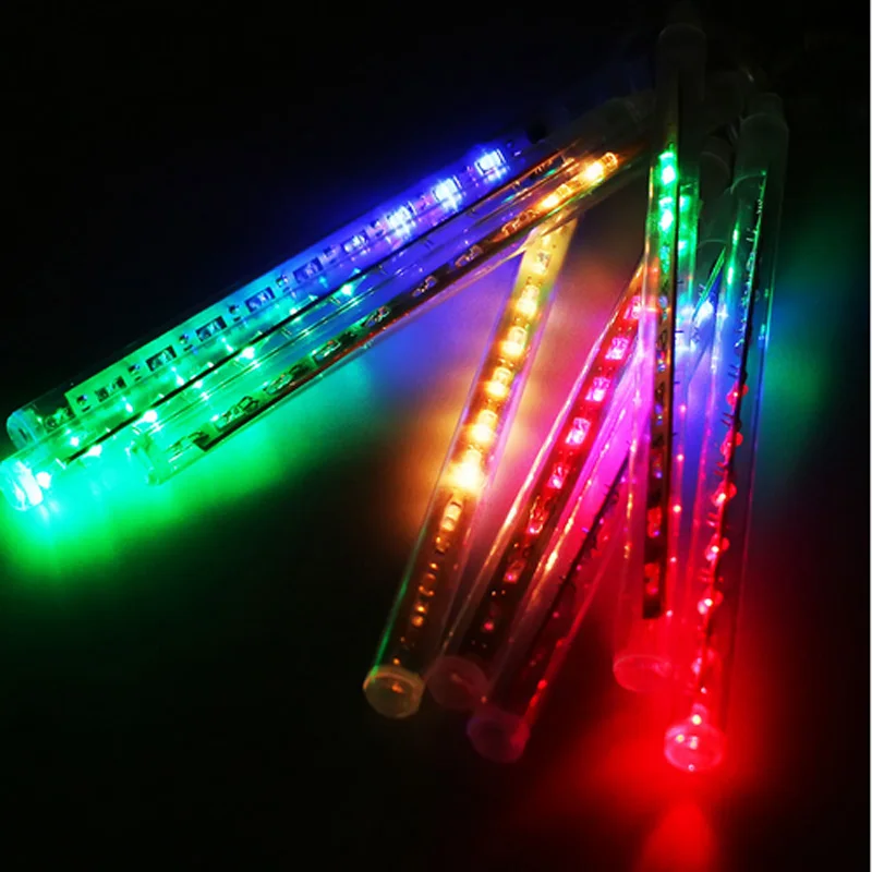 Ao ar livre led luzes da chuva de meteoros caindo chuva gota luz da corda de fadas à prova dwaterproof água para festa natal jardim decorações do feriado