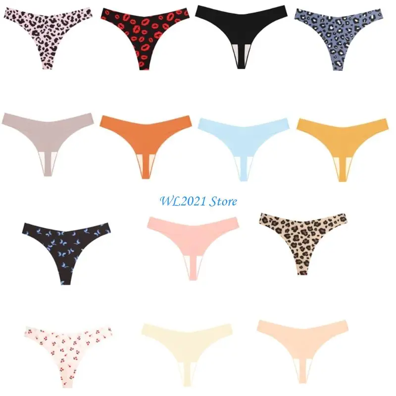 

G5GC Unseamed G-string Thongs Women No Show Thong Underwear Stretch Breathable Low Rise Underwear T Back Panties
