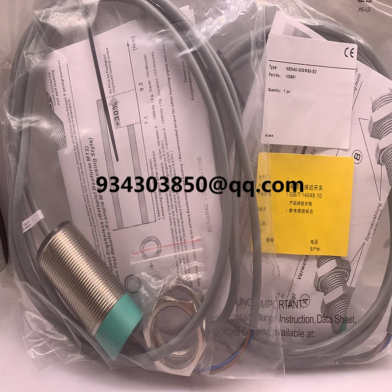 Совершенно новый бесконтактный переключатель NEN40-30GM60-E2 NEN40-30GM60-E2-V1 Гарантия один год