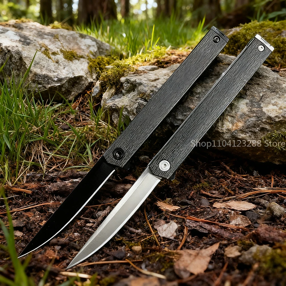 

7097 Складной нож 8Cr13Mov Лезвие Нейлоновая волновая ручка Бытовые ножи Портативный складной нож для выживания Фруктовый нож EDC Инструмент