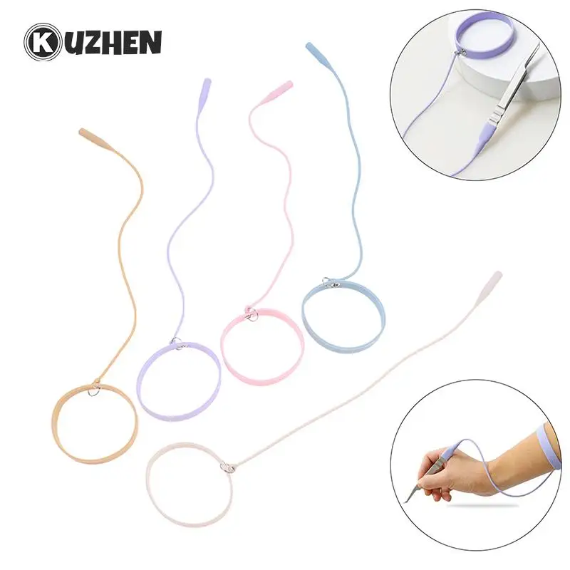 Enxerto Pinça De Cílios Pulseira De Silicone, Pulseira Pulseira, Pinça Protetor, Ferramentas Auxiliares