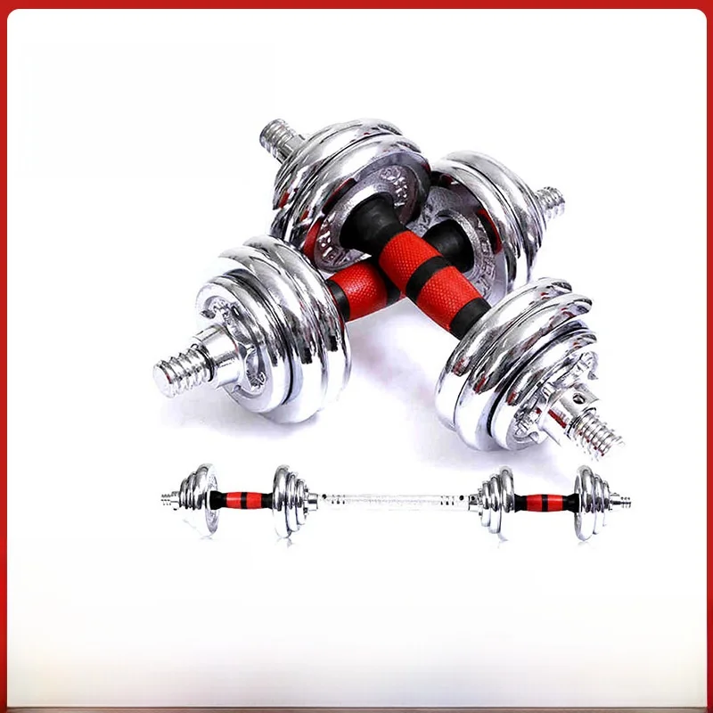 50KG Men's Fitness Equipment Dumbbells Set Adjustable Cast Iron Plated Barbell for Arm Muscle Training No Brand Registered