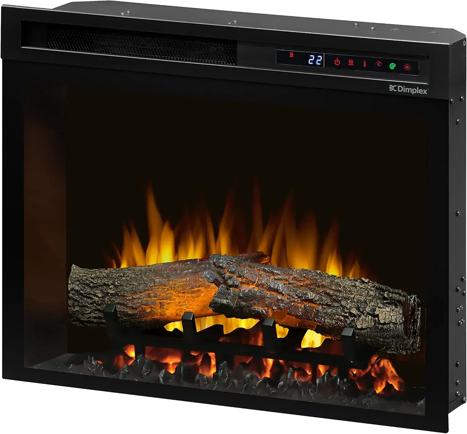 23 Inch Built-in Electric Fireplace , Multi-Fire XHD Firebox with Logs and Realistic Multi, Color Flames | Model: XHD23L