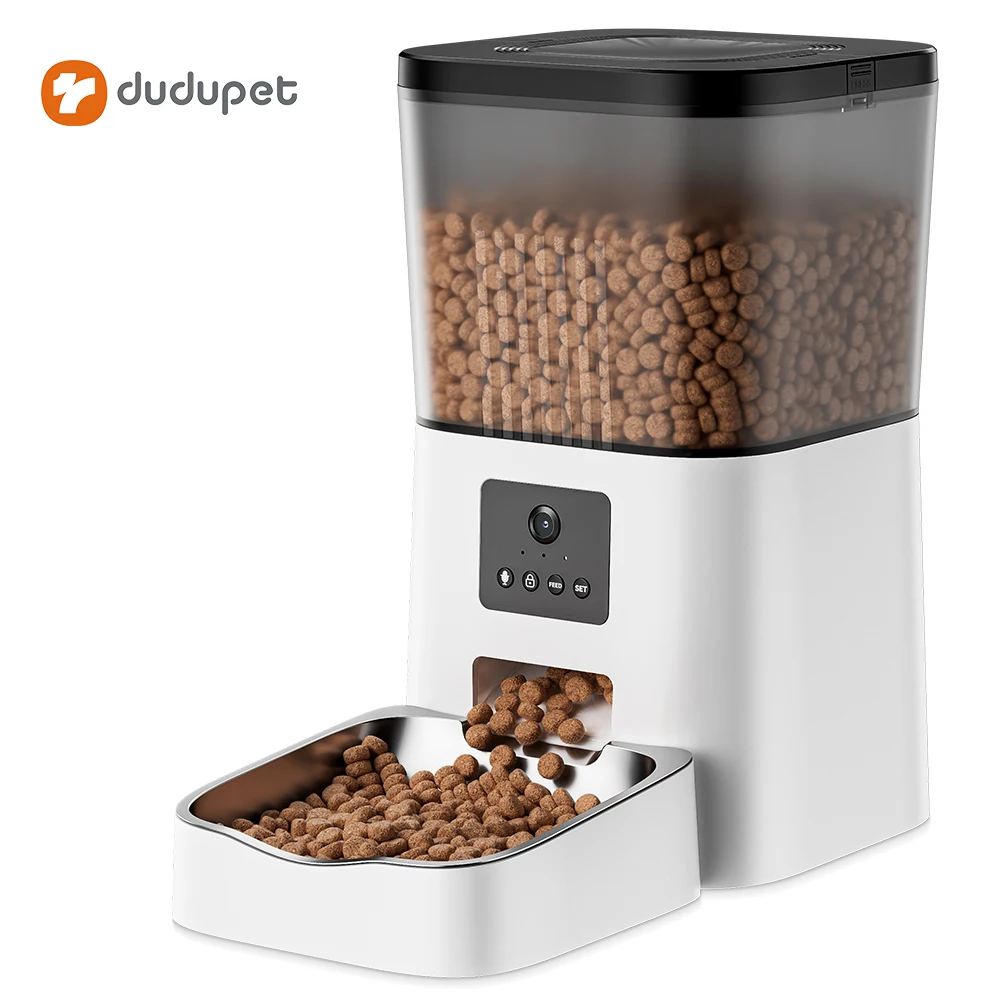 Custom Remote Control Auto Dog Feeder Wifi Smart Automatic Cat Pet Feeder For Dogs With Camera