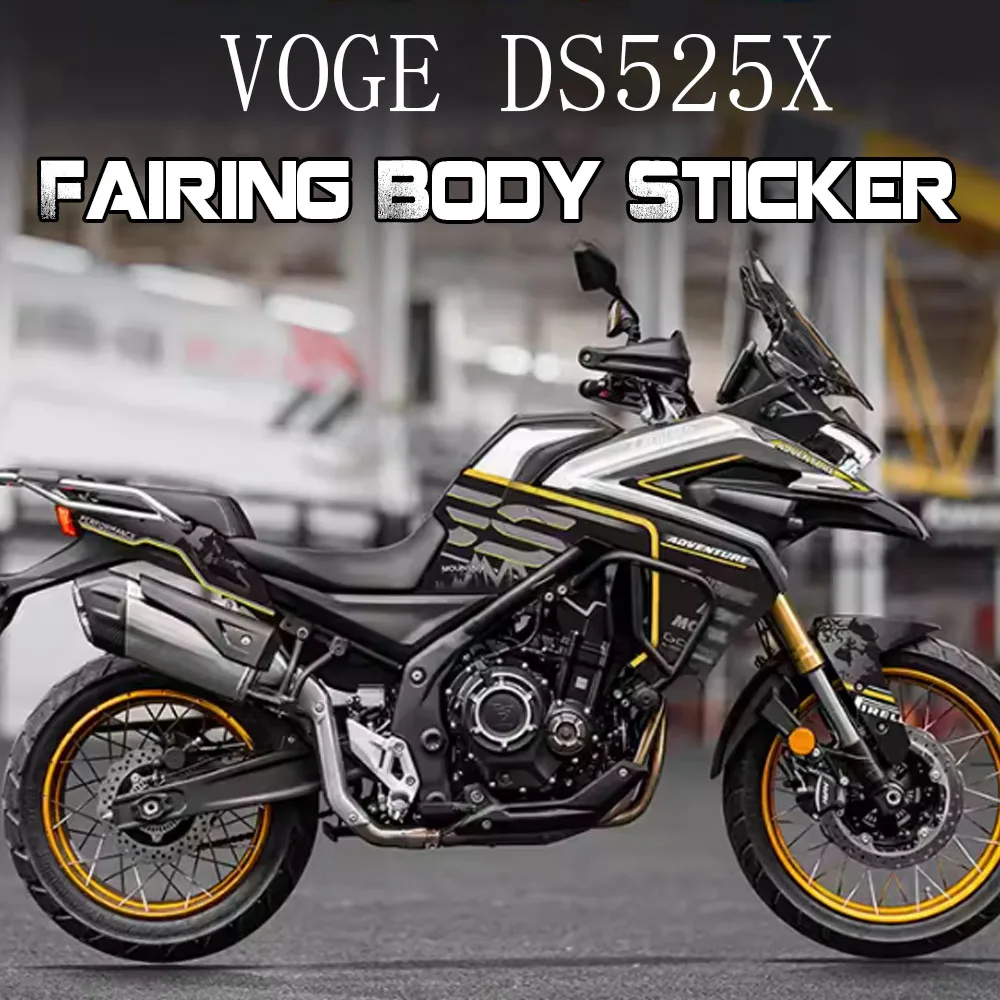 For VOGE DS525X 525DSX DSX525 DS 525X Motorcycle Fairing Body Sticker Decorative Fuel Tank Pad Decals Kit Protector Accessories