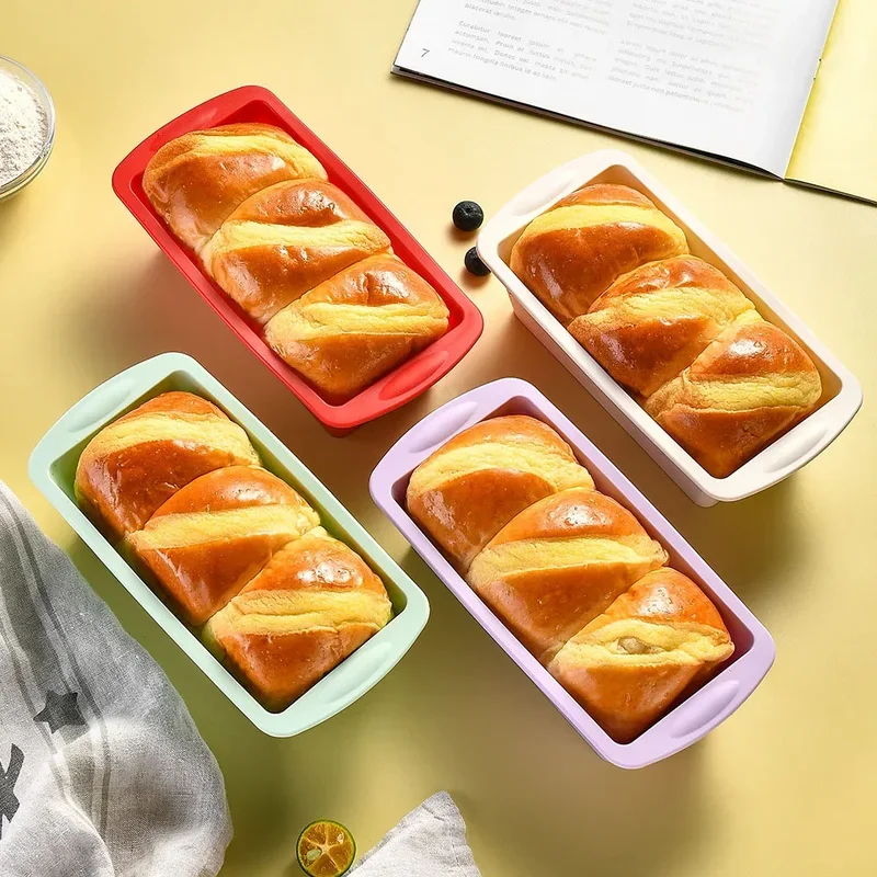 Rectangular Silicone Mold for Candy Toast Easter Bread DIY Kitchen Supplies Cake Bakeware Pan Baking Tools Household Essential