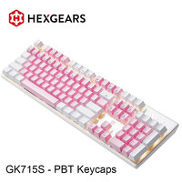 HEXGEARS GK715S Mechanical Keyboard 104key PBT Keycaps Kailh Red Switch Hot Swap White Backlight Gaming Keyboard And Job Typing