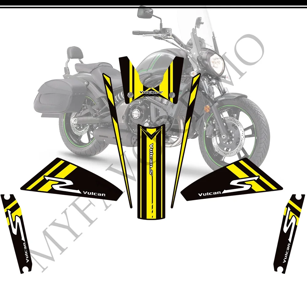 

For Kawasaki VULCAN S 650 VN650 Motorcycle Tank Pad Oil Gas Fuel Protector Fairing Fender Windshield Stickers Decals