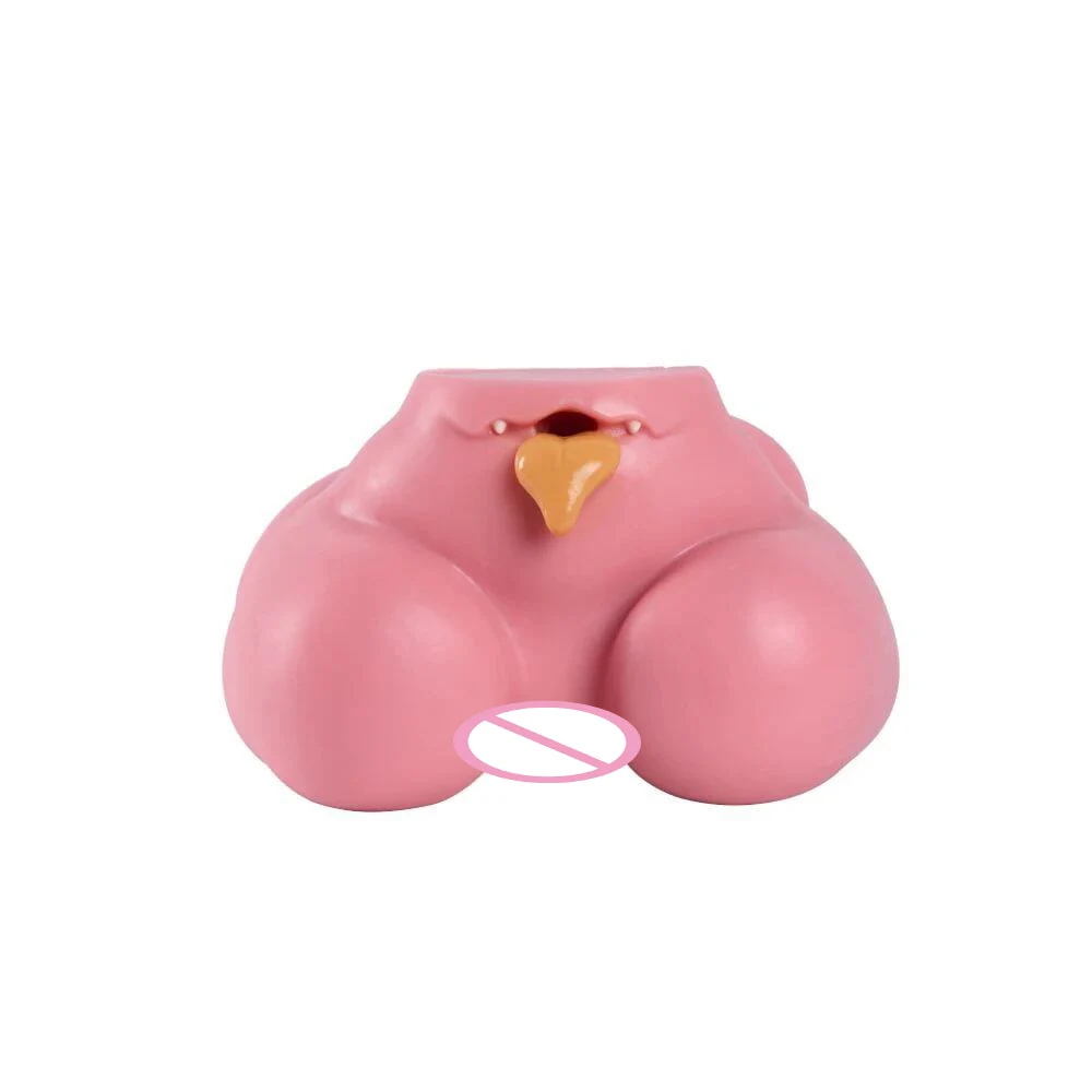 Full Silicone Hip Adult Toy, Anime Surrealing Butt for Men's Masturbator, Dual Channel for Vaginal and Anal Play XXX