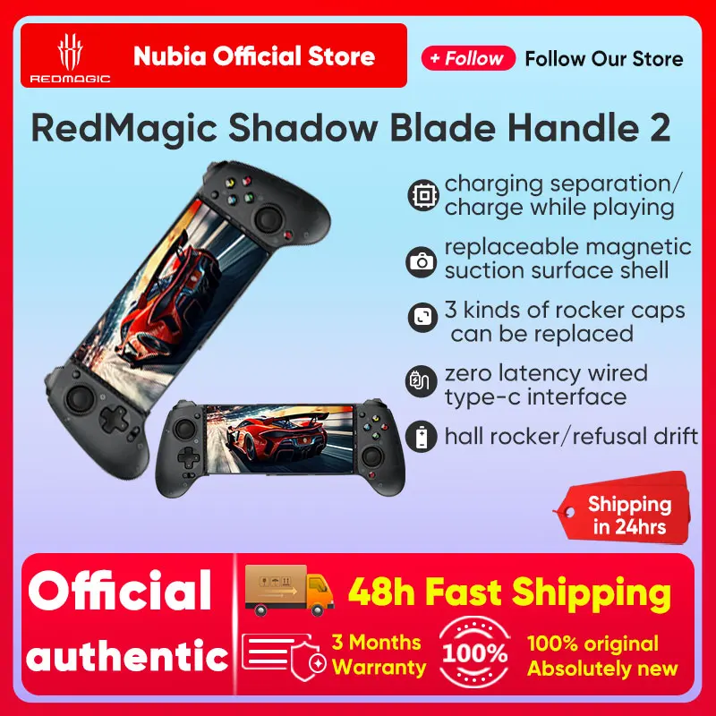 2024 RedMagic Gamepad a doppia lama 5 milioni di clic micro-interruttore Controller Interruttore di controllo Bluetooth Joystick per telefono cellulare