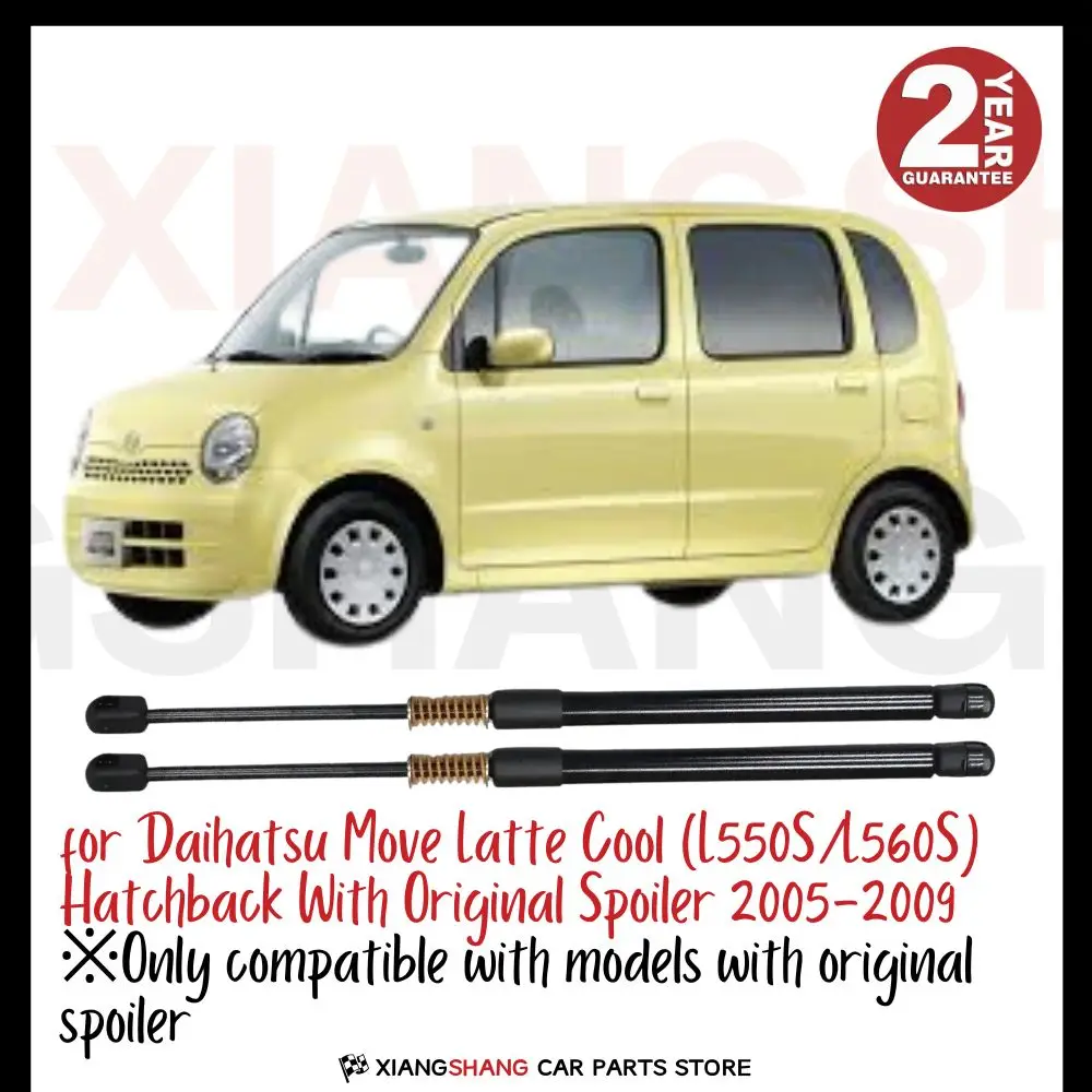 

2pcs Rear Damper for Daihatsu Move Latte Cool (L550S/L560S) Hatchback WITH SPRING Trunk Boot Gas Charged Gas Struts