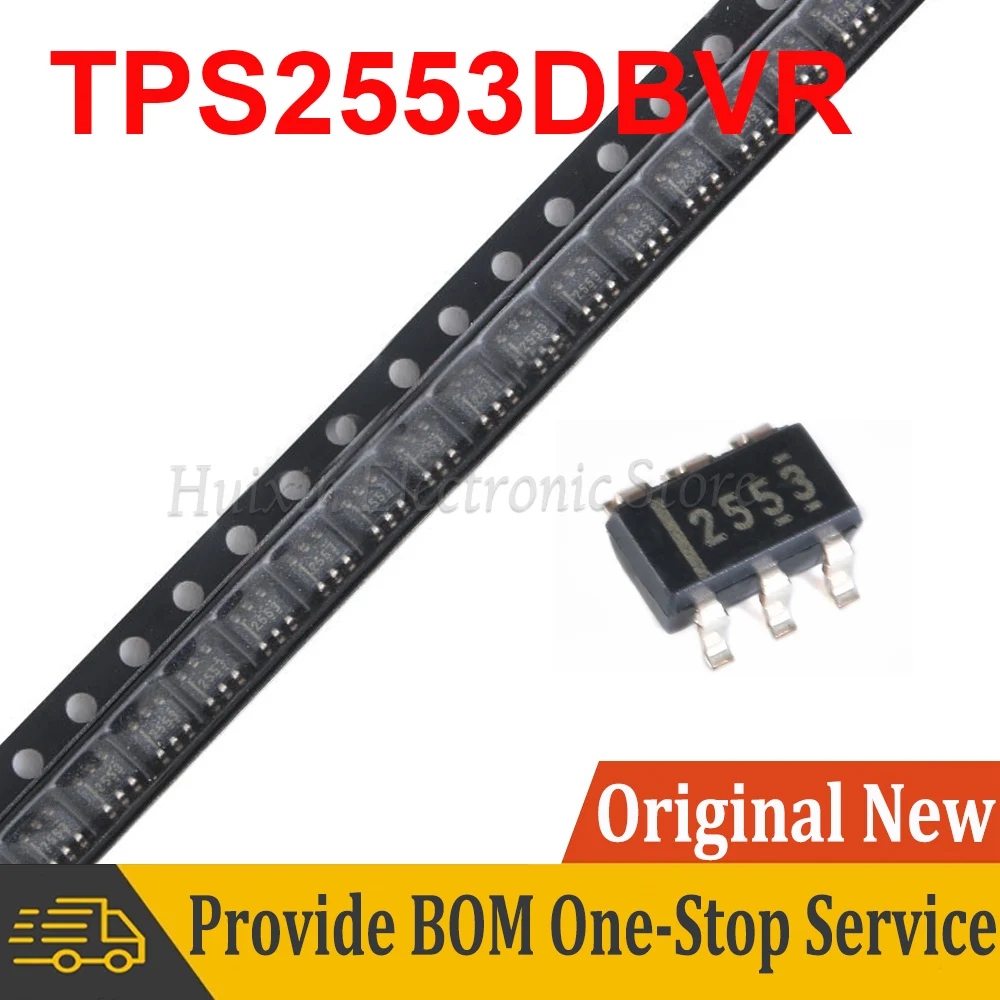 TPS2553DBVR TPS2553DBVT TPS2553DBV TPS2553 2553 SOT23-6 New and Original IC Chipset