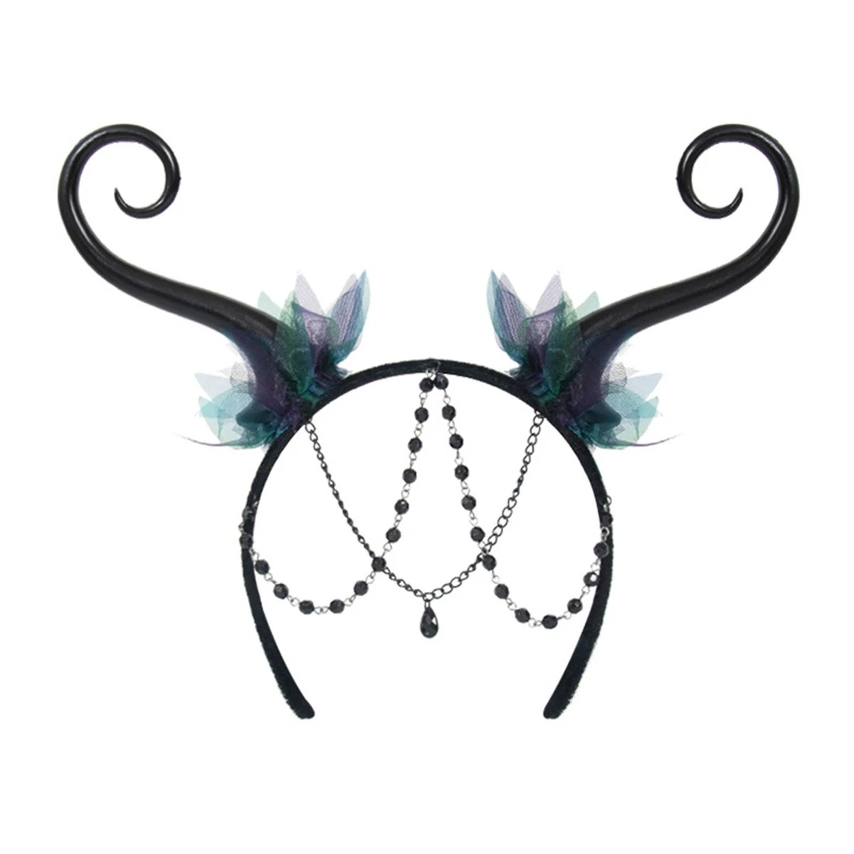 花の妖精のエルフのヘッドバンド,ハロウィーンの装飾,森,ファンタジー,コスプレ,ヘアアクセサリー